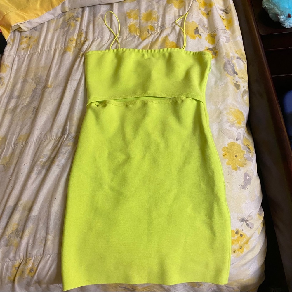 Forever 21 Neon Yellow Mini Dress.